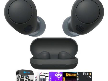 Sony WF-C700N Truly Wireless In-Ear Headphones, Black w  3 Year Warranty Bundle Sale