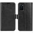 For OPPO A55s 5G Crazy Horse Texture PU Leather Wallet Flip Phone Case Inner TPU Bumper Stand Cover Cheap