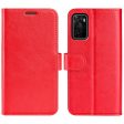 For OPPO A55s 5G Crazy Horse Texture PU Leather Wallet Flip Phone Case Inner TPU Bumper Stand Cover Cheap