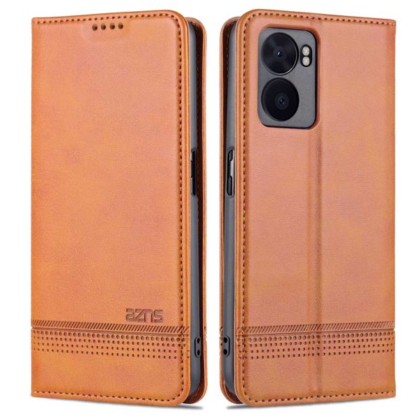 AZNS For Oppo A57 (2022) 5G   A77 5G PU Leather Wallet Flip Cover Hidden Magnetic Absorption Stand Folio Phone Case Hot on Sale