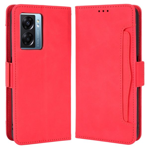 For Oppo A57 (2022) 5G   A77 5G PU Leather Folio Book Case Wallet Card Slots Magnetic Closure Stand Function Shockproof Protective Cover Online Hot Sale