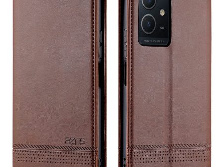 AZNS For vivo Y33s 5G Y75 5G Magnetic Auto-absorbed PU Leather Wallet Foldable Stand Case Phone Cover Online Hot Sale