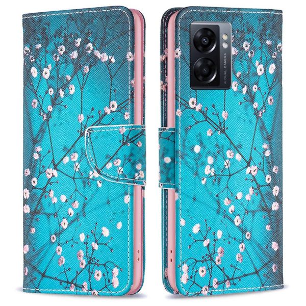 BF Pattern Printing Leather Series-1 for Oppo A57 (2022) 5G   A77 5G PU Leather Wallet Phone Case Viewing Stand Protective Cover Online Hot Sale