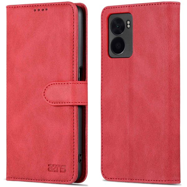 AZNS For Oppo A57 (2022) 5G   A77 5G PU Leather Flip Folio Case Wallet Stand Magnetic Closure TPU Shockproof Interior Protective Cover Online now