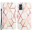 Pattern Printing Leather Series-5 for Oppo A57 (2022) 5G   A77 5G Marble Pattern Phone Guard Case PU Leather Wallet Stand Shell Protective Flip Cover For Sale