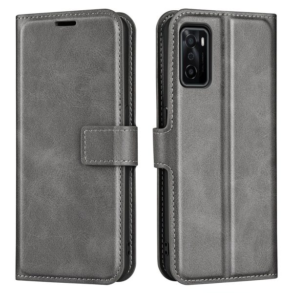 For OPPO A55s 5G Texture PU Leather Wallet Cover Stand Soft TPU Shockproof Flip Case Hot on Sale