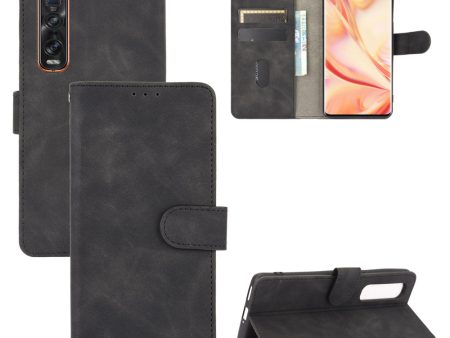 Skin-touch PU Leather Wallet Cell Phone Case for Oppo Find X2 Pro Cheap