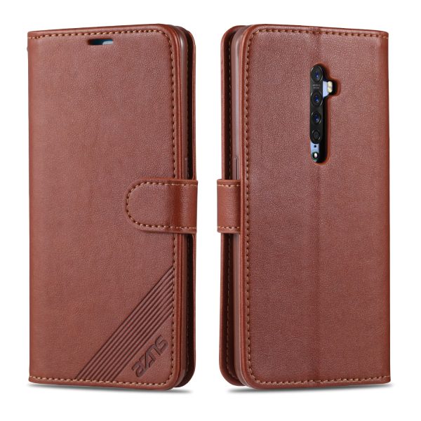 AZNS PU Leather Wallet Stand Case for OPPO Reno2 For Sale