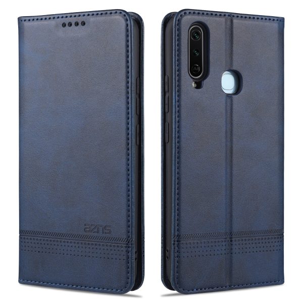 AZNS Automatic Absorbed TPU + PU Leather Mobile Phone Cover with Wallet and Stand for Vivo Y3s Y17 Discount