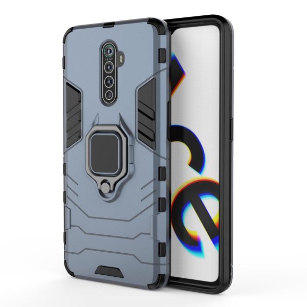 Cool Guard Ring Holder Kickstand PC+TPU Cover for Oppo Reno Ace Cheap