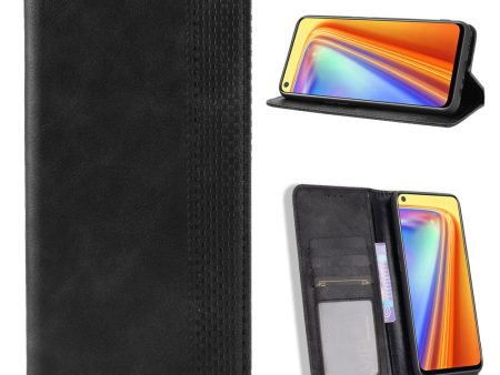 Vintage Style Magnetic PU Leather Stand Wallet Mobile Shell for Realme 7   Realme Narzo 20 Pro Online