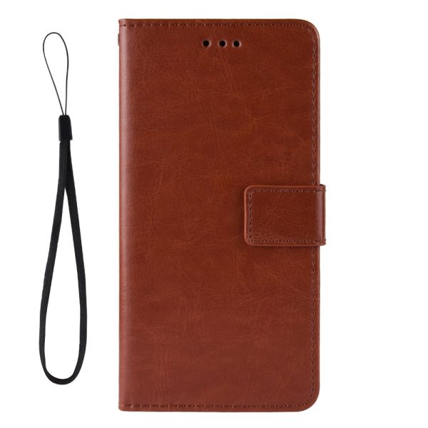 Crazy Horse Wallet Leather Protective Cover with Stand for Oppo A7 AX7 AX5s A5s Online Sale